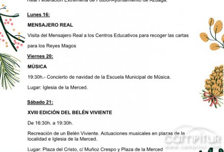 Azuaga se prepara para una Navidad llena de actividades culturales y festivas