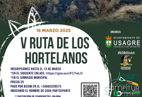 V Ruta Senderista de los Hortelanos en Usagre 